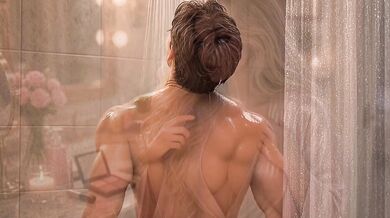 Blonde Step Mom Destroyed By Young Guy Gushing Choked Wet In The Shower