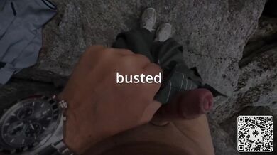 Big Ass BBW Milf Destroyed on Hiking Trail in Public Cave with Sloppy Blowjob and Big Cumshot