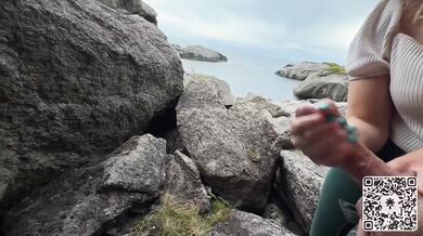 Big Ass BBW Milf Destroyed on Hiking Trail in Public Cave with Sloppy Blowjob and Big Cumshot