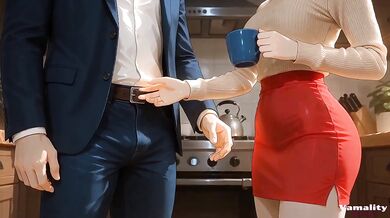 Stepfather Destroyed Blonde Stepdaughter With Big Dick While Cuckold Wife Watched Anal