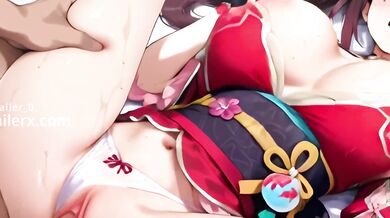 Honkai Star Rail Sparkle Destroyed Gushing Choked Japanese Schoolgirl Big Tits