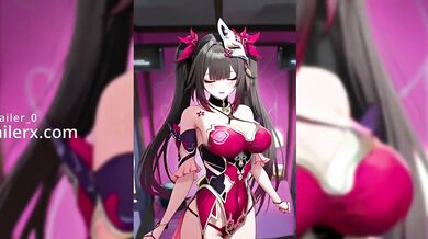 Honkai Star Rail Sparkle Destroyed Gushing Choked Japanese Schoolgirl Big Tits