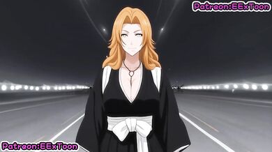 Rangiku Matsumoto Destroyed By Big Tits Blowjob Hentai Cumshot