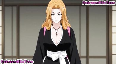 Rangiku Matsumoto Destroyed By Big Tits Blowjob Hentai Cumshot