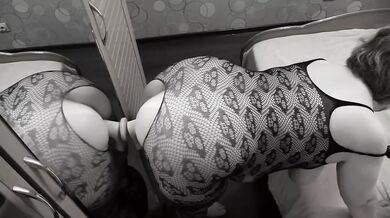 MILF Masturbates With Dildo In Mirror