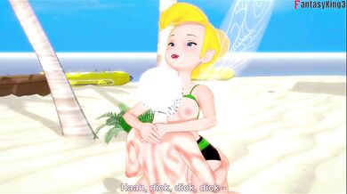 Tinkerbell Destroyed Gushing Choked on Beach POV Full Hentai