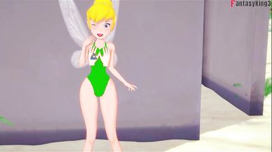 Tinkerbell Destroyed Gushing Choked on Beach POV Full Hentai