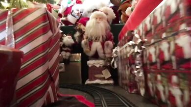 Christmas Granny Masturbates With Big Cock