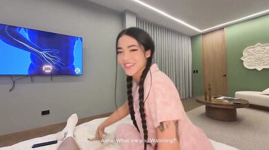 Colombian Latina Amateur Blowjob PoV Pijama Lingerie Teen College