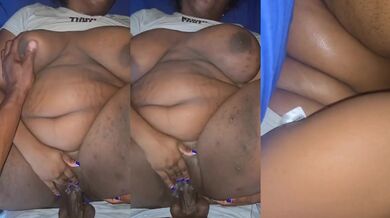Ebony BBW Gushing and Creaming During Raw Sex Missionary Stand Up Fuck