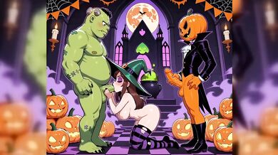 Halloween Monster Orgy Gangbang Cream Queens Destroyed Gushing