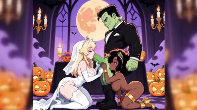 Halloween Monster Orgy Gangbang Cream Queens Destroyed Gushing
