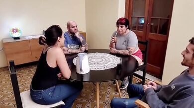 Lesbian Couple Tries Dick First Time in Orgy With Friends