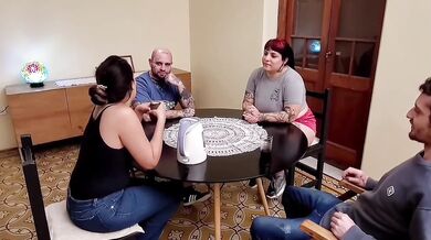 Lesbian Couple Tries Dick First Time in Orgy With Friends