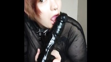 Chubby Redhead Masturbates With BBC Toy Destroyed By Big Toys