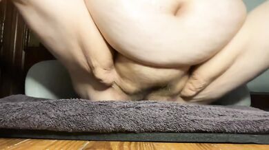 Playing With My Fat Hairy Pussy Again Destroyed Gushing Choked