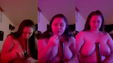 Smoking fetish pawg smoking with tits out amateur