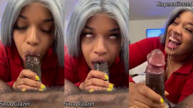 Sloppy BBC Ebony BBW Blowjob Head Destroyed My Throat Gushing