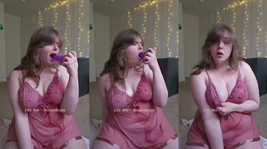 Sloppy PAWG Blowjob Destroyed By Dripping Spit All Over Big Natural Tits