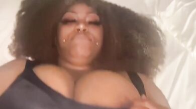 BBW Taking Deep Strokes With Big Ass Ebony Tattooed Woman