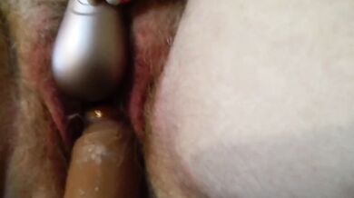 Stepbrother Catches Me Riding Dildo with Satisfyer Pro 2 Chubby Blonde BBW Masturbating
