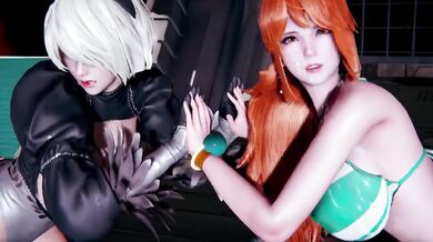 Tifa Nami 2B Multiplayer Sex Exclusive Cosplay Hentai 3D Animation Clothed 6some Group Chubby Big Tits Big Ass Orgy Cumshot Female Orgasm HD Porn Verified