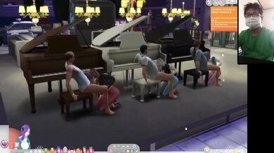Piano Sex Destroyed By Chubby Big Tits Orgy Group