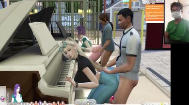 Piano Sex Destroyed By Chubby Big Tits Orgy Group