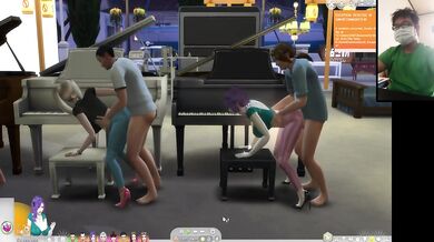 Piano Sex Destroyed By Chubby Big Tits Orgy Group