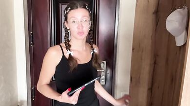 Student Shows Up For Lesson And Gets Destroyed With Big Cock Cum In Mouth