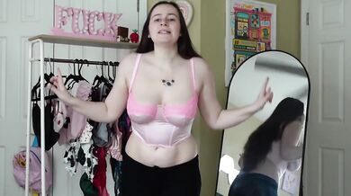 Skims Try On Haul Destroyed Gushing Lingerie Dresses Big Natural Tits Amateur Brunette