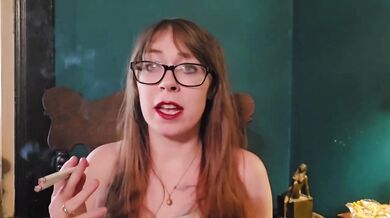 Brunette Glasses Smoking Milf Destroyed By Multiple Cigarettes Amateur