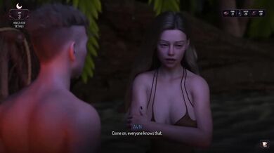 Stranded And Naked College Blonde With Big Tits Destroyed In Visual Novel