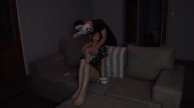 Spooky Halloween Sex With Cute Innocent Girl Destroyed By Monster Anal