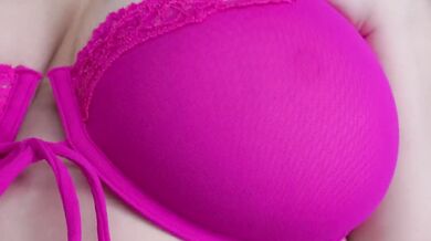 Transparent Pink Lingerie Try On Destroyed By Big Tits And Big Ass Catstaxy