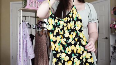 Cute Sundress Try On Haul Destroyed By Big Natural Tits Solo Female Amateur Brunette Verified Amateur Onlyfans