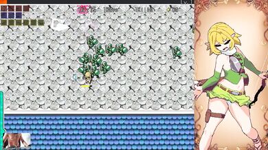 Tiny Elf Masturbates Rough In Hentai Game Orgy