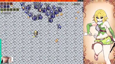 Tiny Elf Masturbates Rough In Hentai Game Orgy