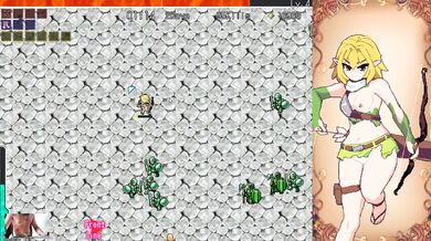 Tiny Elf Masturbates Rough In Hentai Game Orgy
