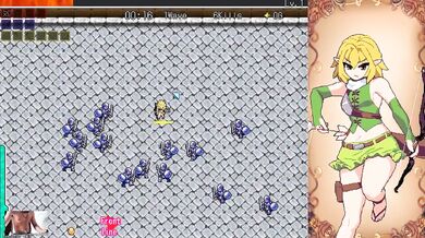 Tiny Elf Masturbates Rough In Hentai Game Orgy