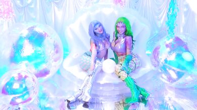 Deep Sea Creatures Shoot Behind the Scenes with Jewelz Blu and Little Puck Destroyed Gushing Choked