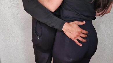 I Can't Resist My Stepsister's Round Ass In Tight Leggings Ends In Huge Cumshot