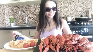 Mukbang and Answering your questions HD Pornstar