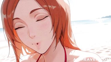 Orihime Inoue Fucks You on the Beach Then Goes to a Hotel Room with You Bleach Hentai Uncensored POV