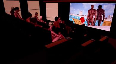 Big Ass Milf Blowjob Trio Orgy Destroyed In The Cinema