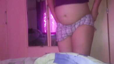 Big Natural Tits Choked Riding Girlfriend Before Work
