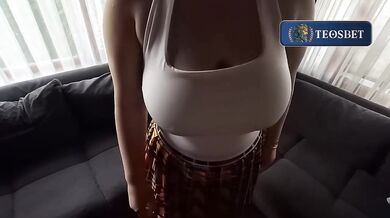 Turkish MILF Big Ass Destroyed in Mini Skirt POV Reverse Cowgirl Cum
