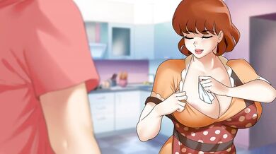 Caught Masturbating Hot Milf Landlady with Big Dick and Big Ass in Milfs Plaza Hentai Game Part 3