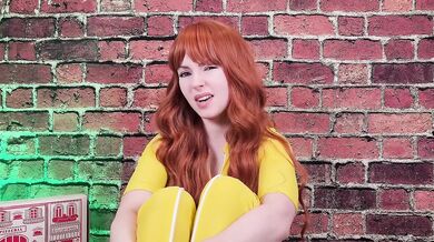 April O'Neil Footjob Destroyed Gushing Soles with Monster Dildo