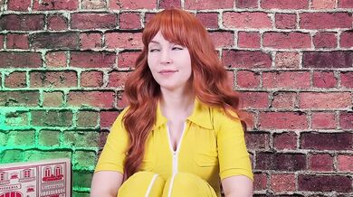 April O'Neil Footjob Destroyed Gushing Soles with Monster Dildo